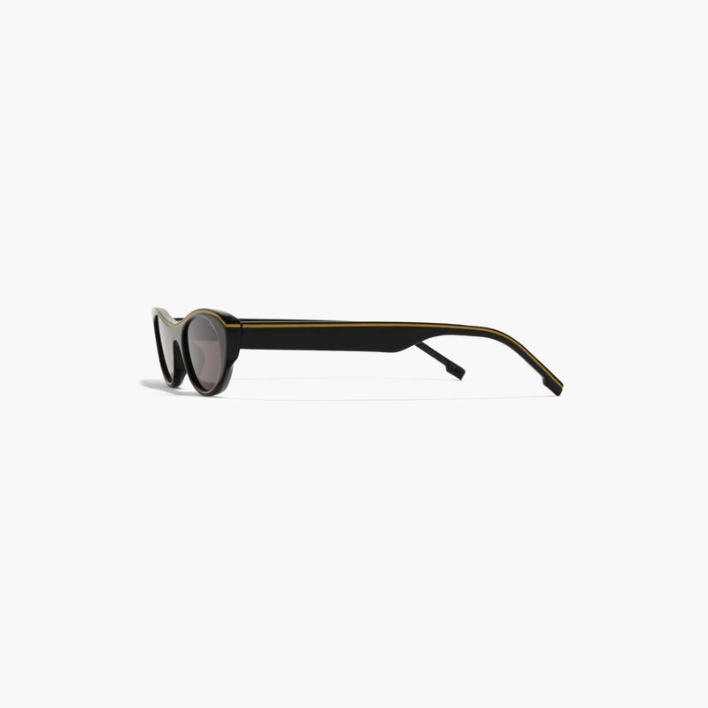 Blackout Black Oval Sunglasses for Women - Image 4